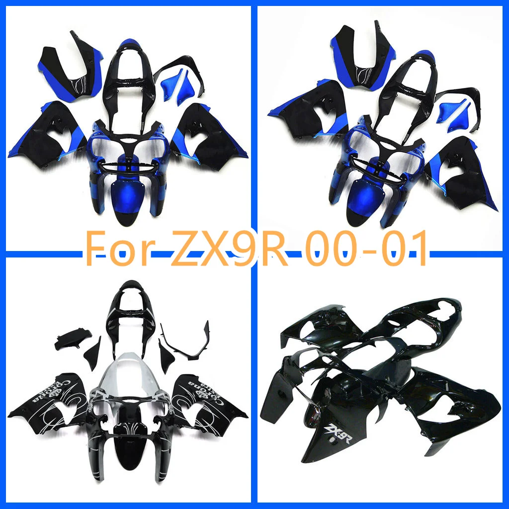 

Free Custom Motorcycle Fairing Kit for Kawasaki ZX-9R 00 01 2000 2001 ZX9R ZX 9R ABS Road Racing Body Repair Aftermarket Parts