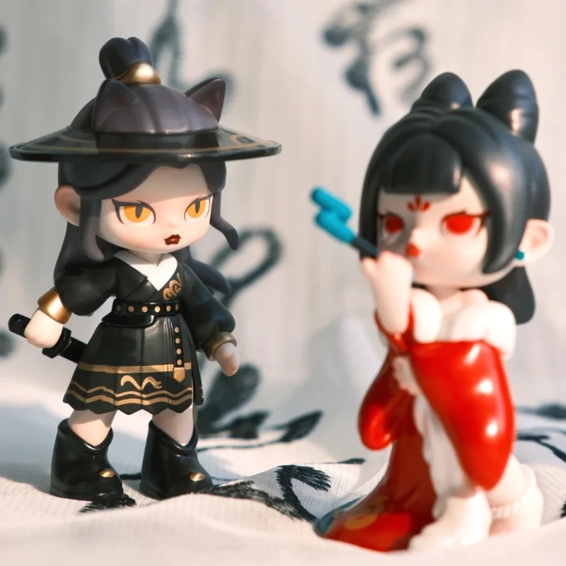 أنيتا خمسة أجيال الجبل والبحر سلسلة صندوق أعمى Chinoiserie تحصيل عمل الشكل لعبة مكتب ديكور الفتيات هدية عيد ميلاد #5