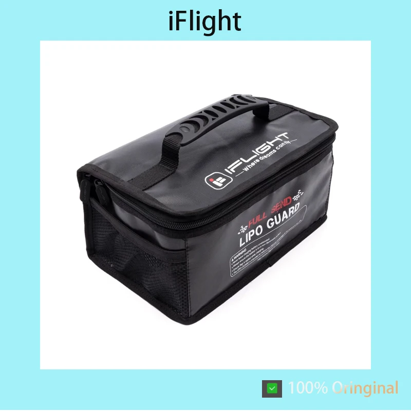 iFlight Fireproof LiPo Battery Safety Handbag For FPV Drone 3S 4S 1300mAh Lithium Battery Storage Bag