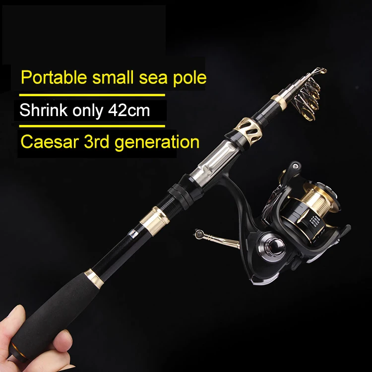 Ultra Light Carp 2.1M 2.4M Sea Fishing Rod Fishing Rod Pole Blanks Carbon Fiber Fishing Rod Telescopic and Reel Combo