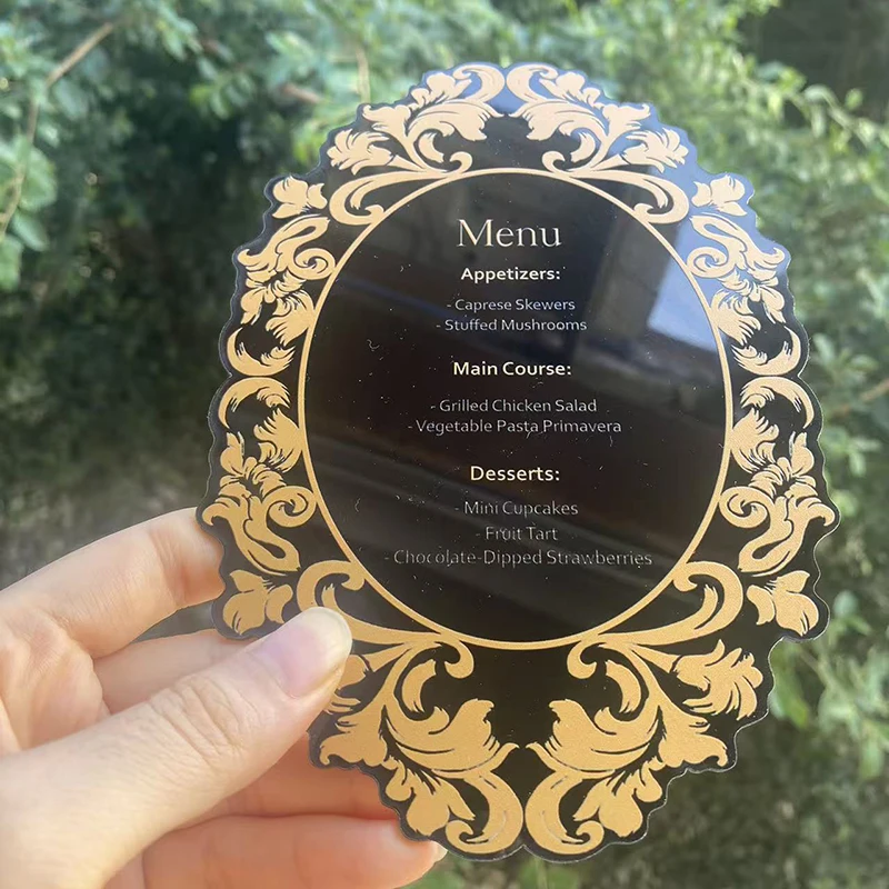 

Свадебные приглашения на заказ в стиле ретро, золото, серебро, зеркало, акрил, Carte D'invitation De Mariage для выставки, помолвки