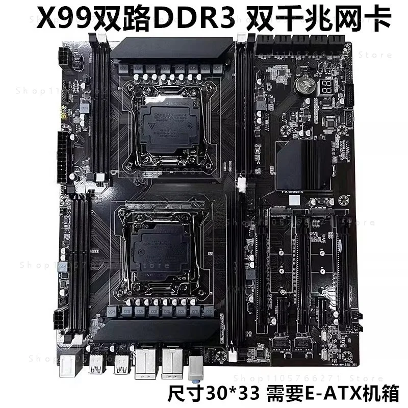 X99 Dual CPU Motherboard LGA2011 DDR4 DDR3 Server Gaming Board 2 Processor