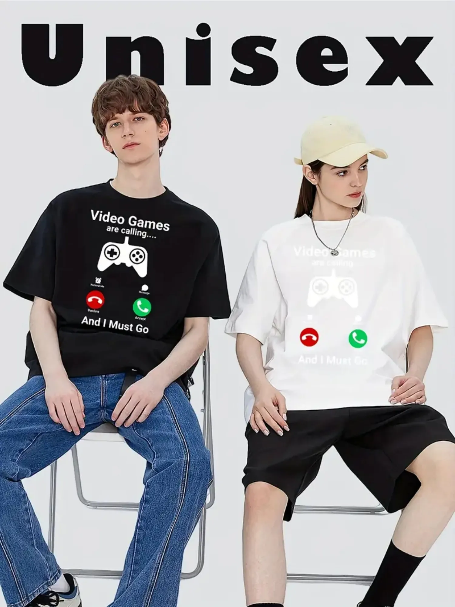 Damen-T-Shirt mit umgekehrtem Logo, kräftiges Rot und Schwarz, kurzärmliges, lässiges Oberteil mit Rundhalsausschnitt, hochelastisches Musik-T-Shirt, geeignet für Konzerte und Freizeitkleidung, maschinenwaschbar, Ganzjahreskleidung im offiziellen Stil