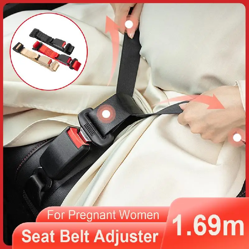 Pregnancy Safety Belt Modified Accessories Universal 1.6m Length Bump Belt Car Seat Belts Adapter For Pregnant Women Seatbelt