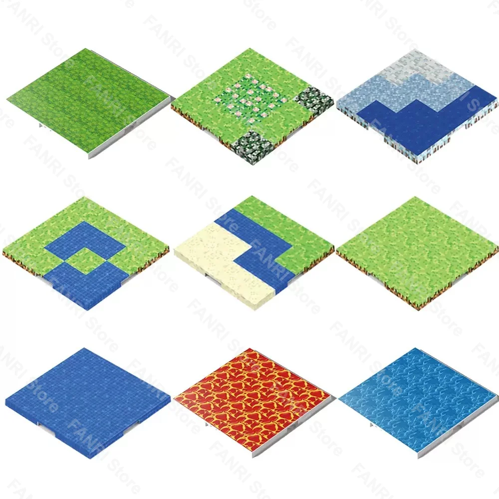 Magnetische bodemplaat Verscheidenheid grondplaten Match Mine World Magnetische bouwstenen Speelgoed voor jongens en meisjes Kinderen cadeau