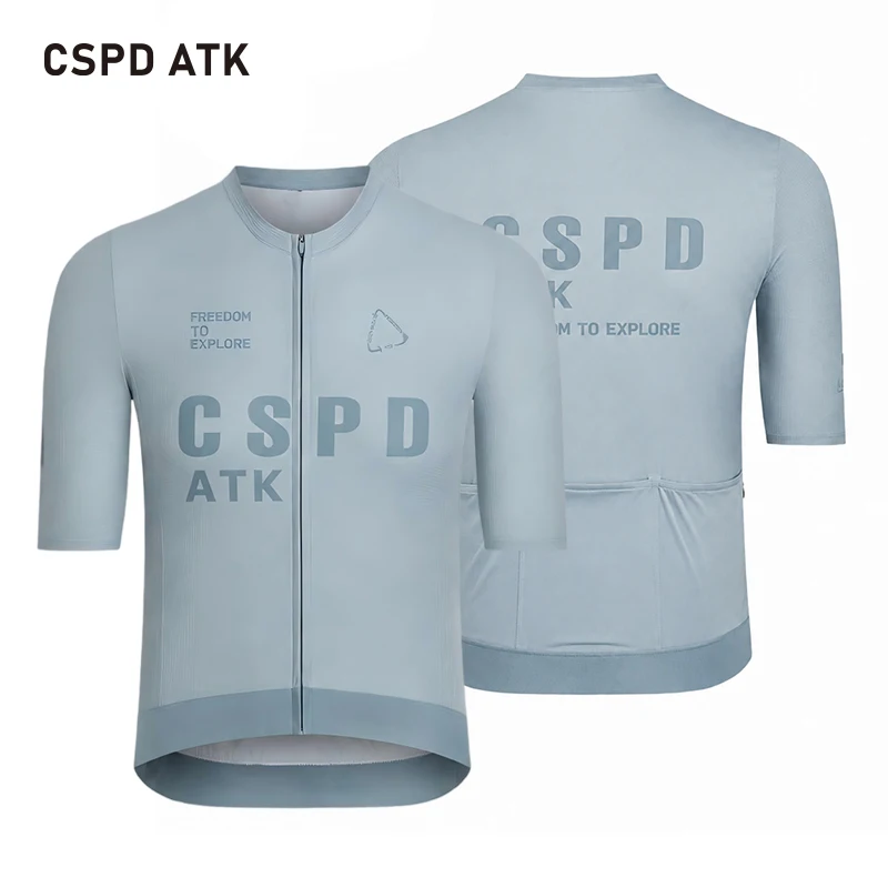 

CSPD ATK men's cycling jersey, summer sun protection UPF50 cycling suit, high-quality energy belt cycling sportswear