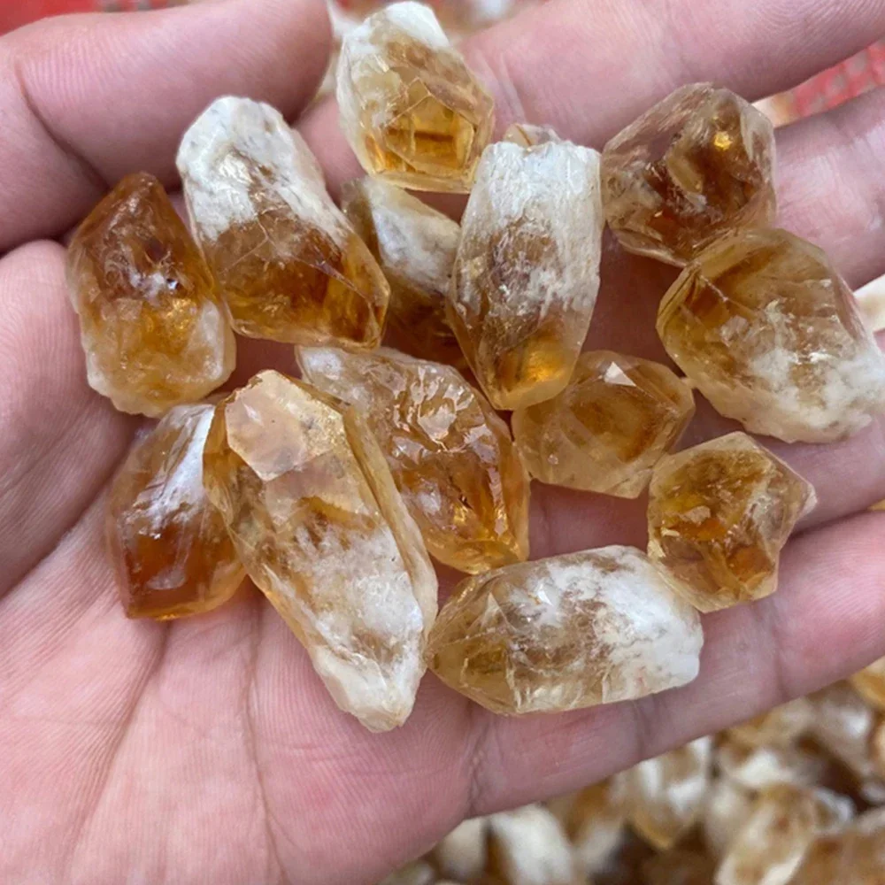 

Natural Brazilian Rough Citrine Cluster Raw Specimen Healing Stone Reiki Rock Ornaments Home Decoration Gemstone