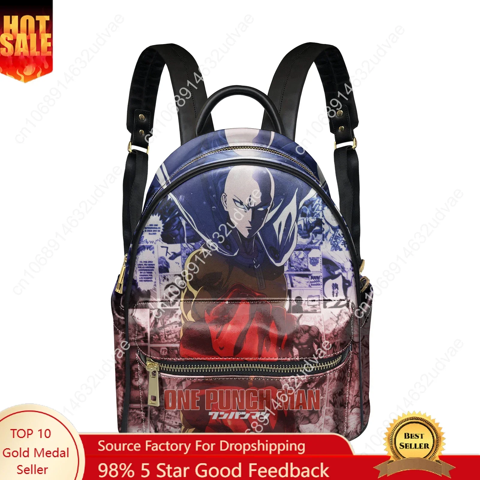 One Punch Man Backpack Womens Men Knapsack Personalized Text Image Double Shoulder Bag Business Bookbag Rucksack Gift Daypack