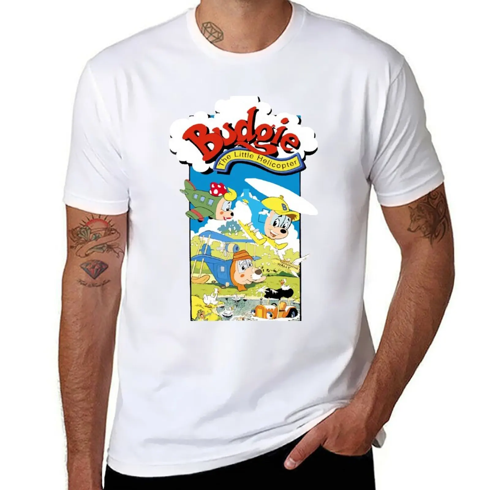 

Budgie the Little Helicopter T-Shirt t shirts cotton 100% man tshirt T-Shirt
