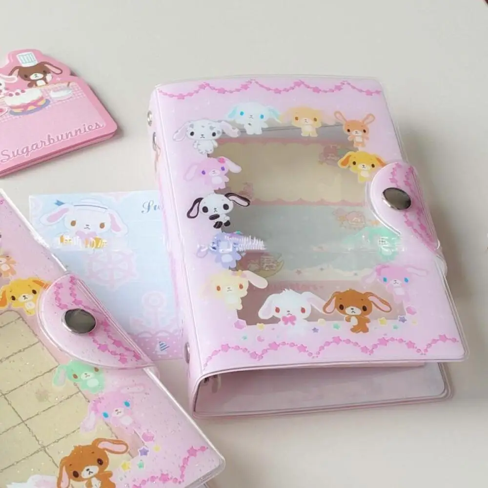 الكرتون Sugarbunnies بريق فضفاض ورقة طبعة قذيفة ليتل TwinStars نجمة صورة بطاقة حقيبة التخزين غلاف دفتر لا صفحات داخلية #3