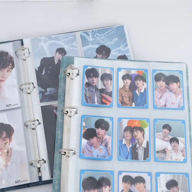 Jeans Binder A4 Loose Leaf Photocard Collect Book D Ring 4hole Photo Card Holder Kpop Large Photo Album Korean 포카 바인더