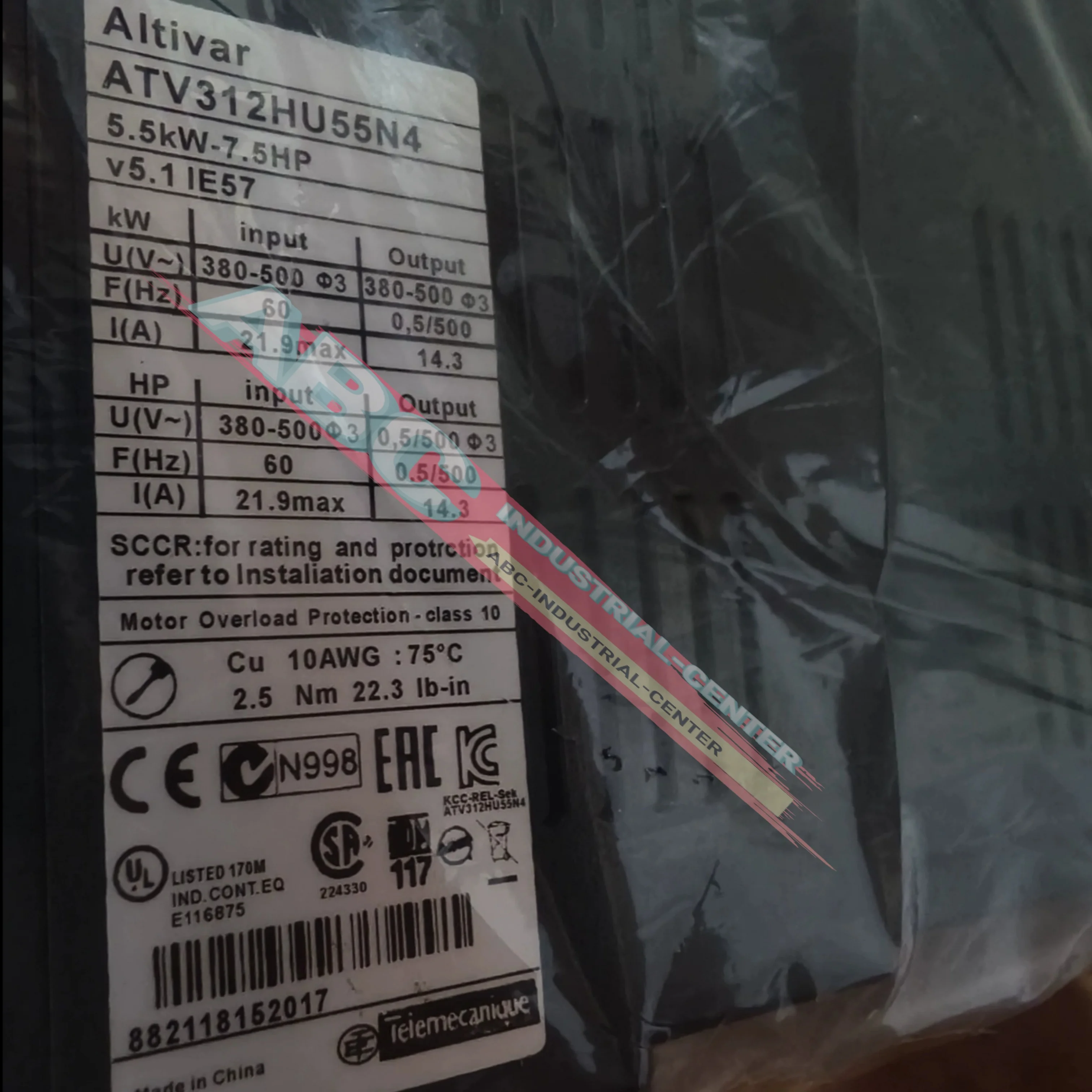 

Преобразователь частоты ATV312HU55N4 380-500 В 5,5 кВт ATV312HU75N4 380-500 В 7,5 кВт 100% новый