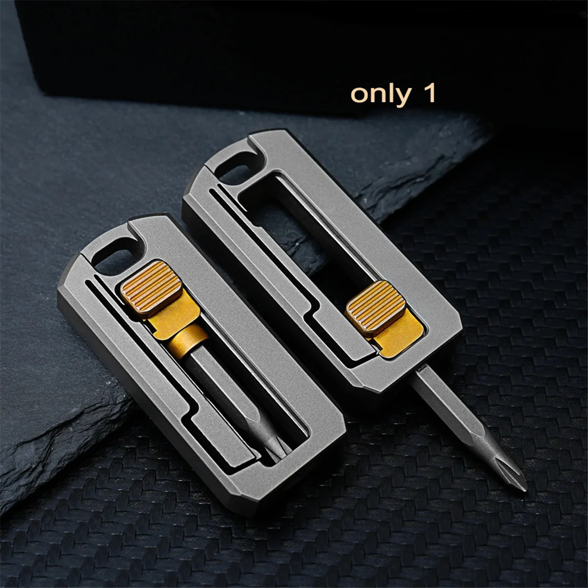 B44CTitanium Alloy Screwdriver Magnetic Small Maintenance Combination Multifunctional Portable Outdoor EDC Tools