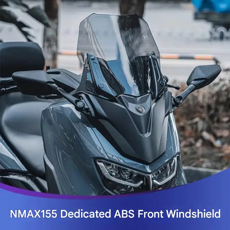 FOR YAMAHA NMAX155 20-24 ABS Front Fairing Kit with Heightened Windshield And Widened Chest Guard to Prevent Water Splashing