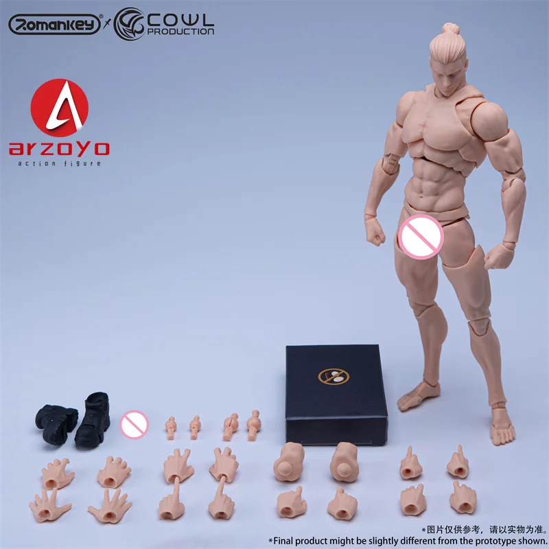Original Second Edition Romankey X COWL 1/12 Male Super Flexible