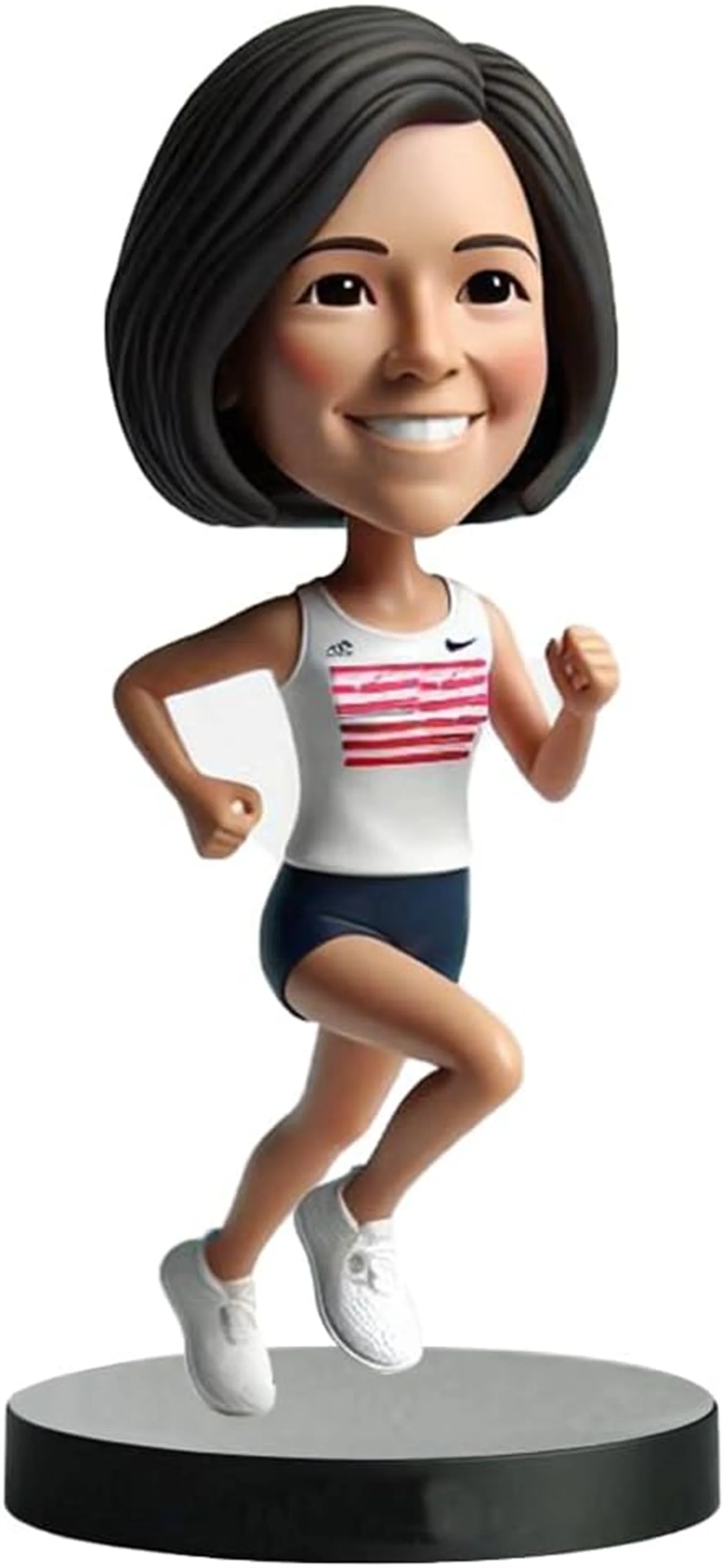 

Running Athlete Bobblehead Handcrafted from Your Photo Ideal Gift for Female Runners Sisters Friends Bedroom Decor Souvenir Cele