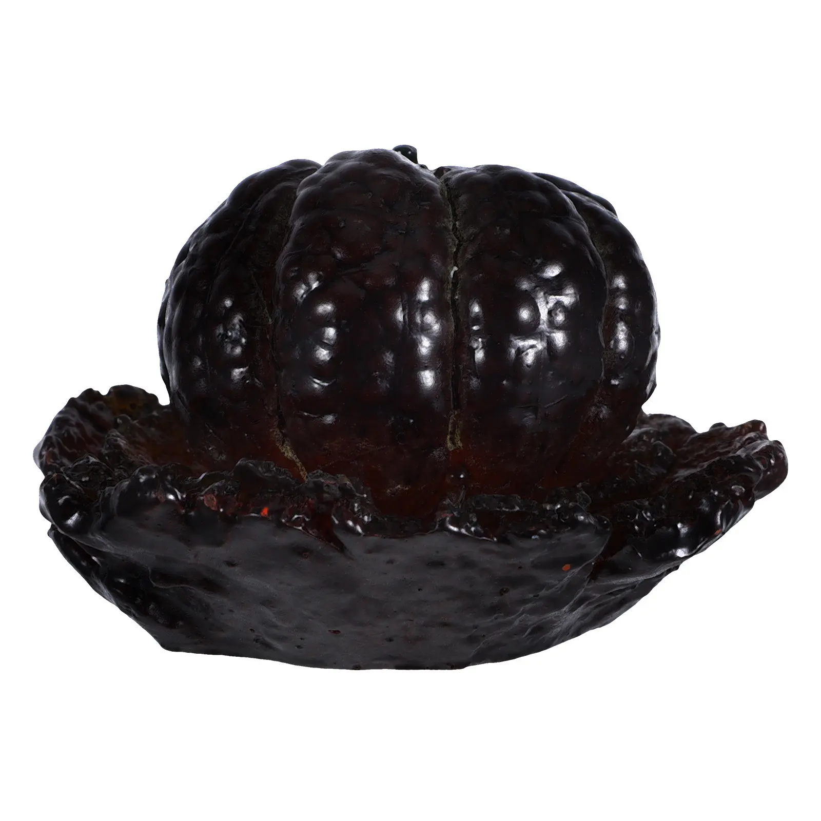 Color Changing Resin Orange Tea Pet Fruit Shaped Tea Table Decoration Vivid Resin Craft Home Decor Fruit Shaped Adornment