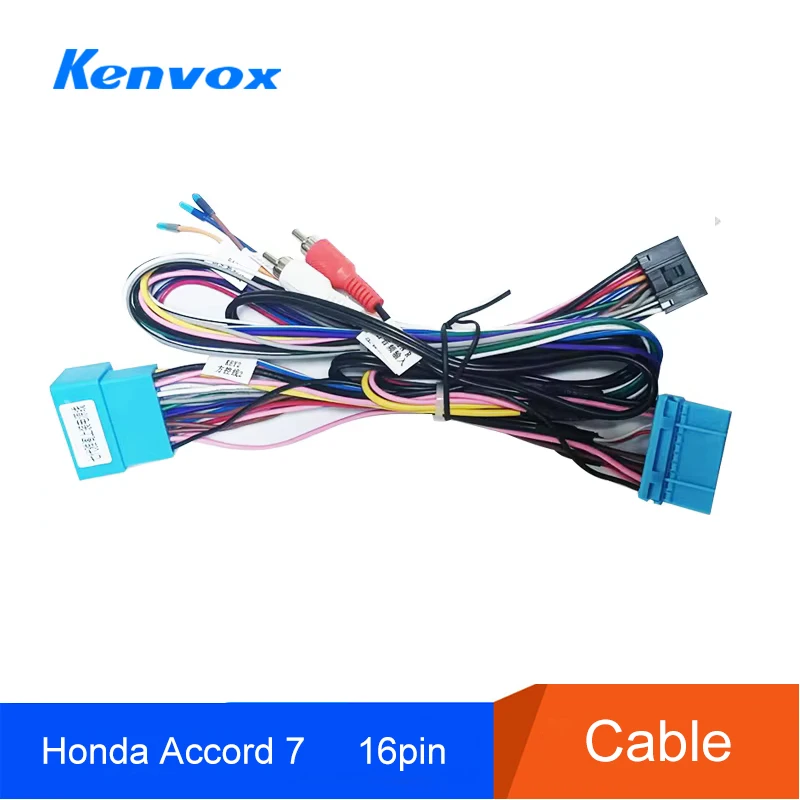 android Car radio Decoder For Honda Accord 7 16 pin Wiring Harness Plug Power Cable adapter