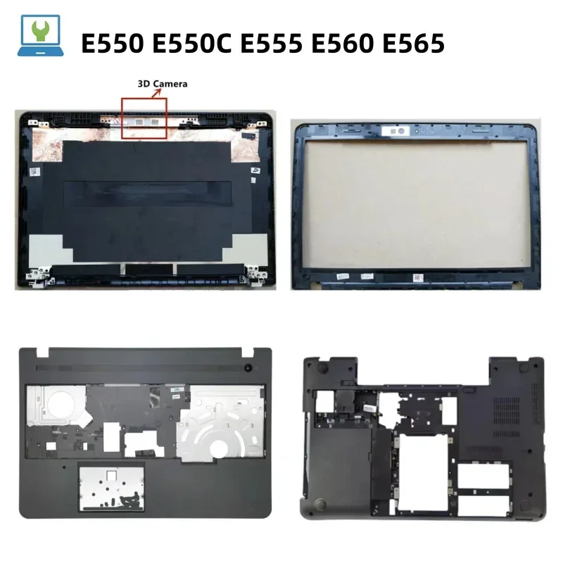 New Laptop LCD Back Cover Case Bezel Frame Palmrest Upper Bottom Cover Case For Thinkpa E550 E550C E555 E560 E565 Shell