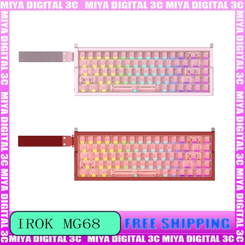 Imagen 1 del producto Teclado magnético para juegos serie IROK MG68, 8K, modo Tri, inalámbrico, 0,01RT, 64KHz, frecuencia de muestreo, teclado personalizado para juegos de deportes electrónicos