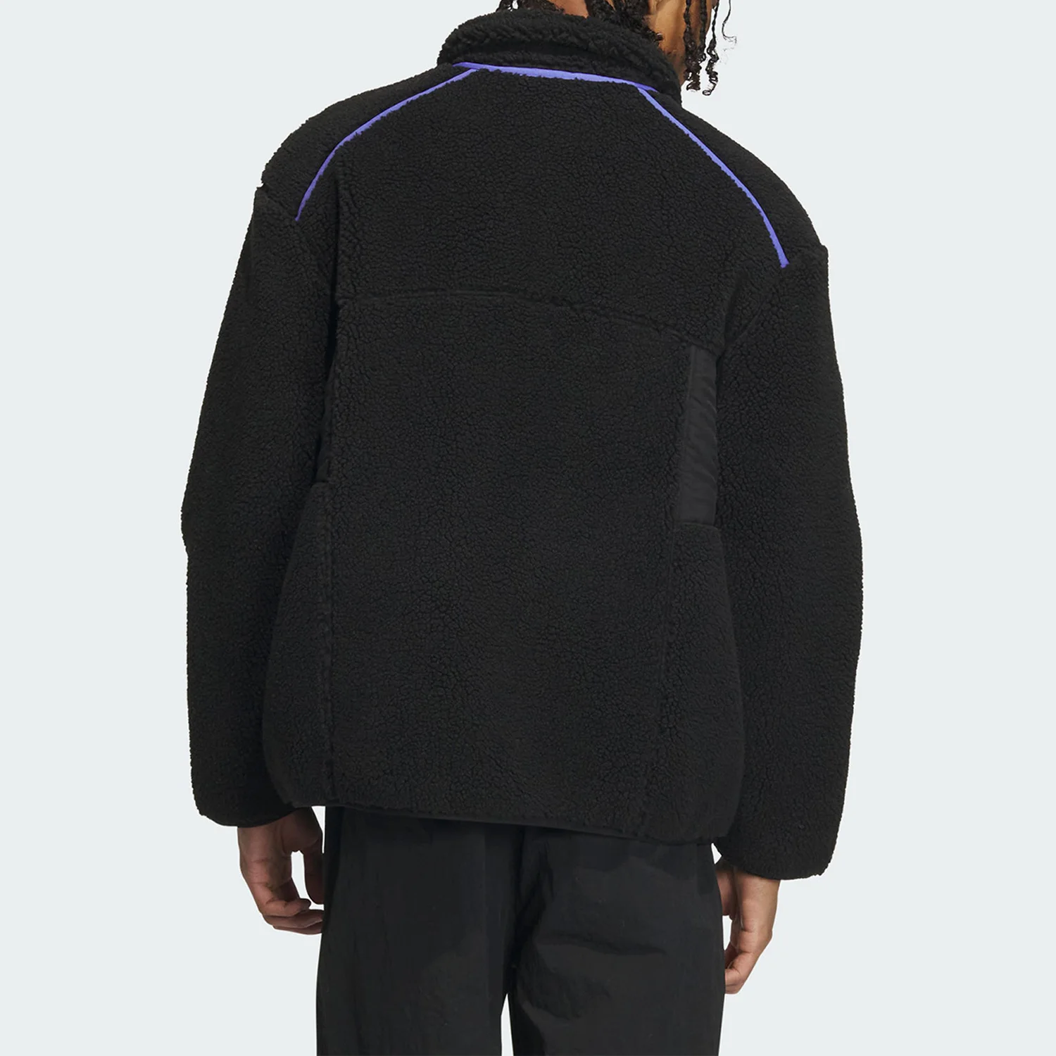 Adidas genuine clover men's imitation lamb wool sports jacket jacket jacket IN0993