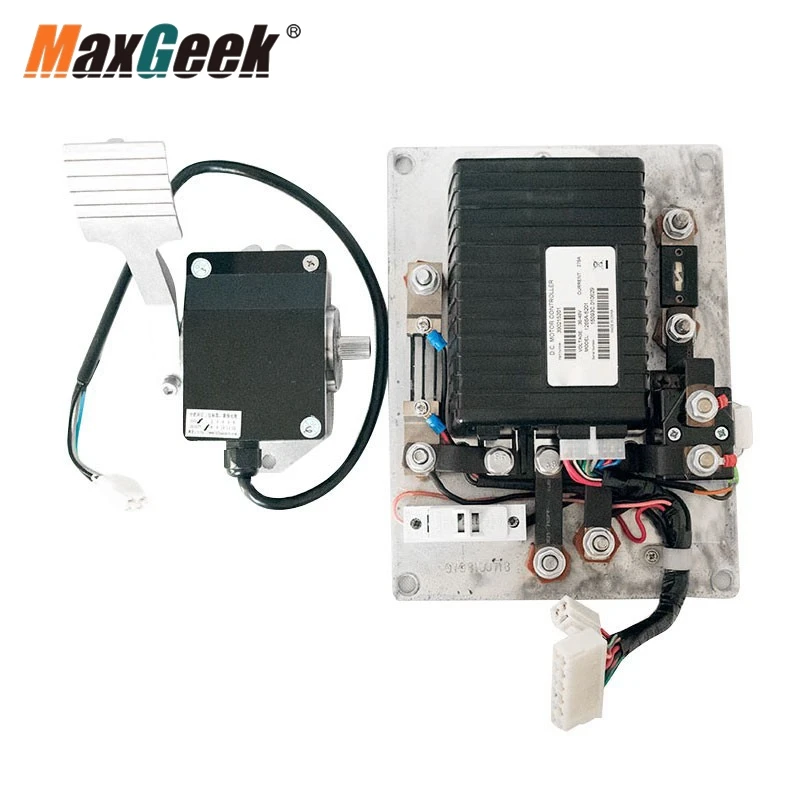 Maxgeek 1266A-5201 36V/48V China-Made Programmable DC Motor Controller with Foot Pedal Installation Kit