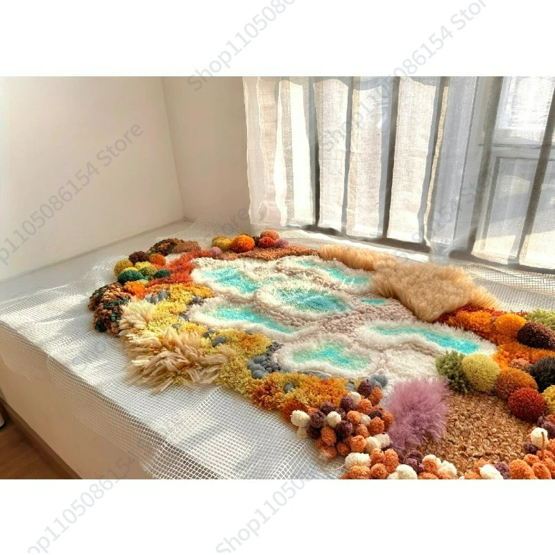 

Набор для изготовления ковра из мха, ручная работа, DIY, для спальни