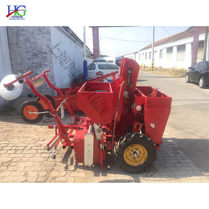 Hot sale Rear-mounted tractor planter Sweet Potato and Groundnut Mulching Planting Machine Single-row potato planter