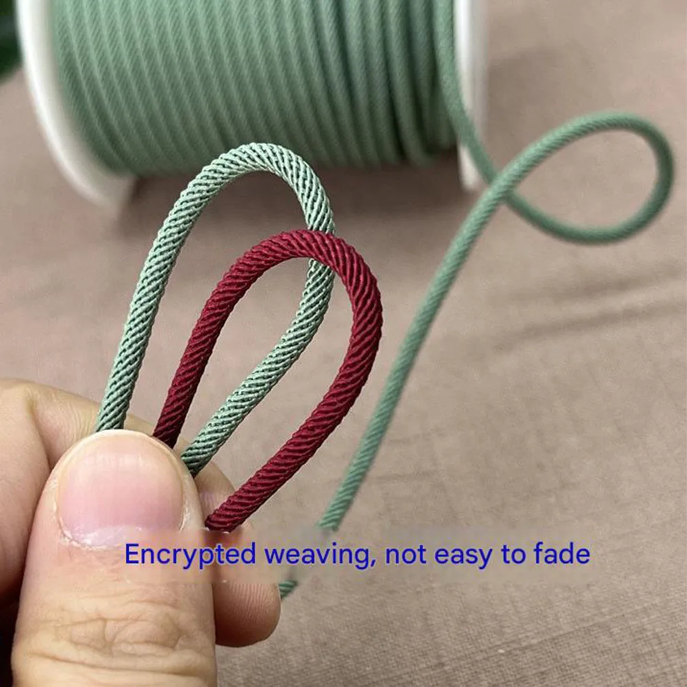 20m/롤 3mm 4mm 밀라노 스레드 코드 DIY 땋은 문자열 팔찌 목걸이 쥬얼리 만들기 액세서리 구슬 재료 로프