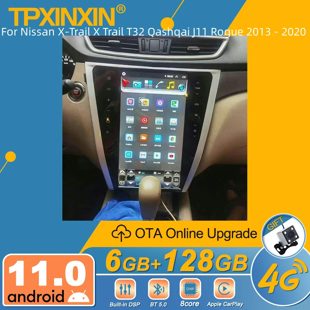 

For Nissan X-Trail X Trail T32 Qashqai J11 Rogue 2013 - 2020 Android Car Radio 2Din Stereo Receiver Autoradio Multimedia Player