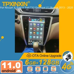 Nissan X-Trail X-Trail T32 Qashqai J11 Rogue 2013 - 2020 ์ฉ ์๋๋ก์ด๋ ์๋์ฐจ ๋ผ๋์ค 2Din ์คํ
๋ ์ค ๋ฆฌ์๋ฒ ์คํ ๋ผ๋์ค ๋ฉํฐ๋ฏธ๋์ด ํ๋ ์ด์ด