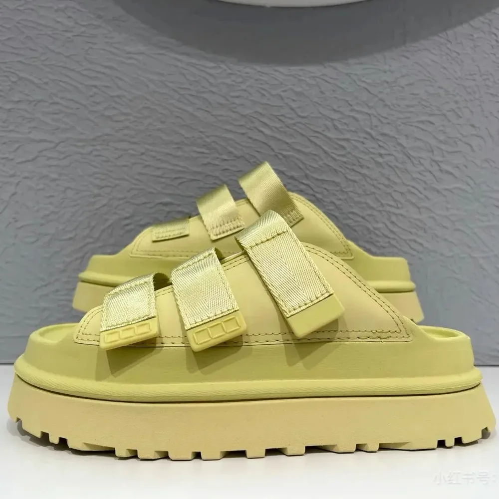 

2026 Summer Women's Shoes Platform Sandals Fashionable Slip-on Thick Sole Slide Beach Casual, And Outdoor Wear Slippers