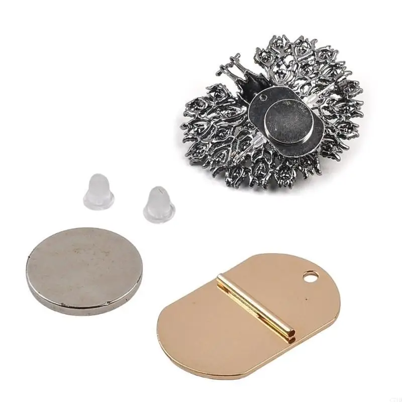 Pin Holder Brooch Converter Portable Harm Clothing Magnet Buckle Badge Fastener Fashion Accessories