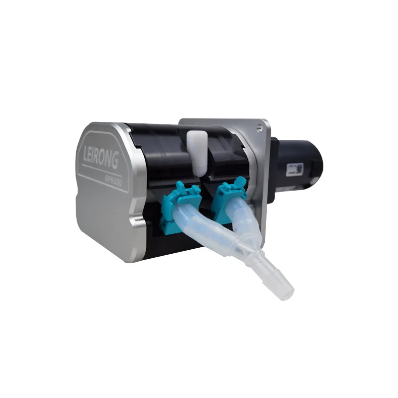 ปั๊มเพอริสตอลติกไหลสูง 12V สำหรับจ่ายซอสอุตสาหกรรมท่อเกรดอาหารความเร็วแปรผันสำหรับสารเคมีและยา