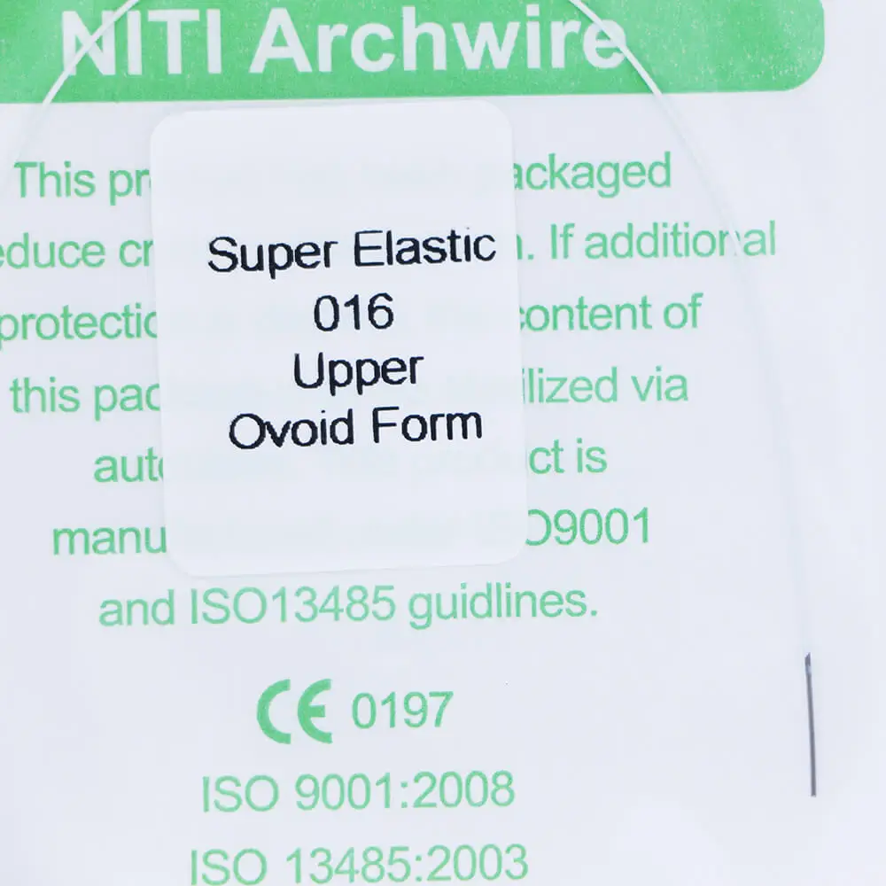 Orthodontic Arches Wire Invisible Nitinol Super Elastic Ovoid Coated Tooth Colored Dental Niti Archwire Dentist Accessories