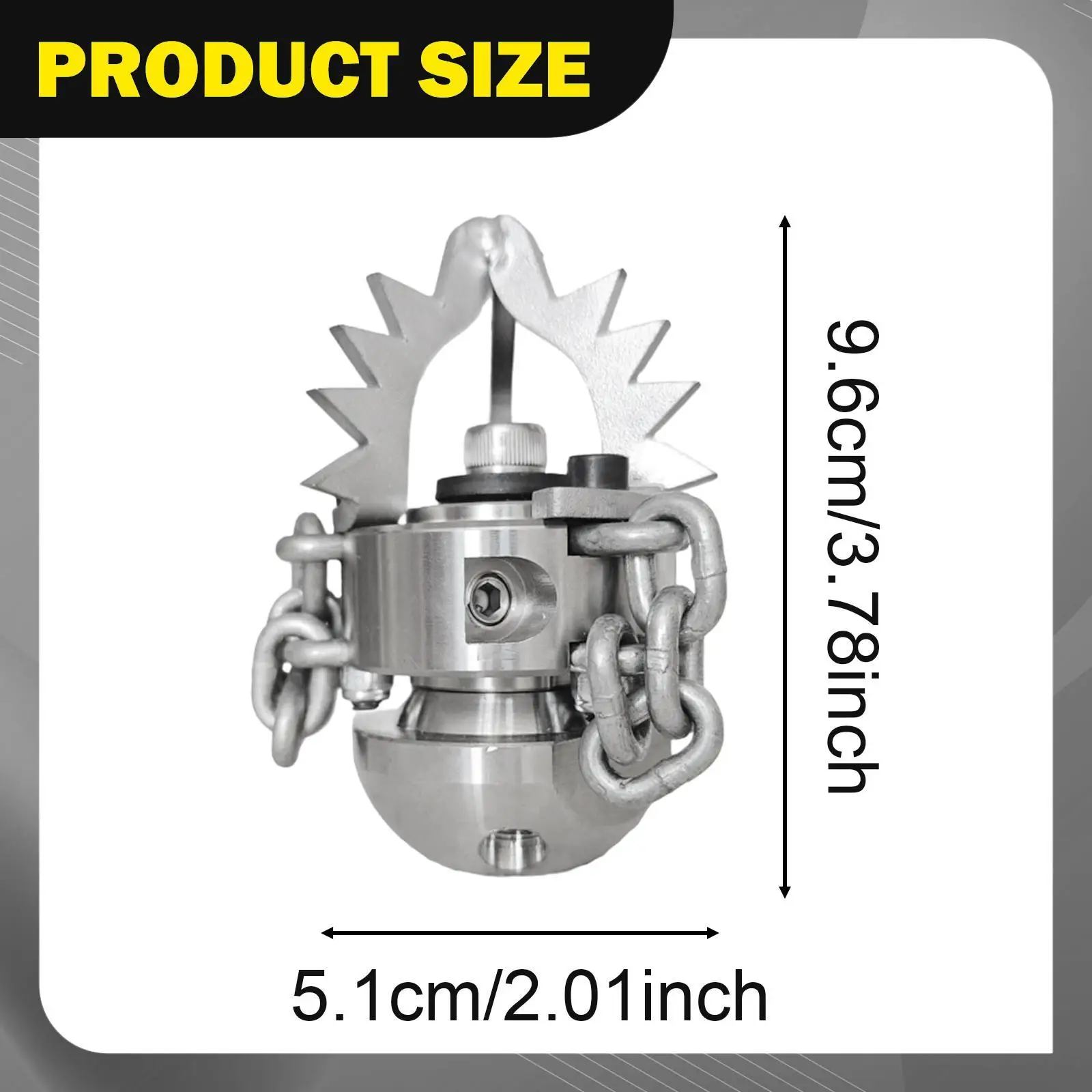 High Pressure Sewer Jet Nozzle Quick Connect Side 3 Rear 4 Drain Cleaning Tool for Clogged Pipe and Sink