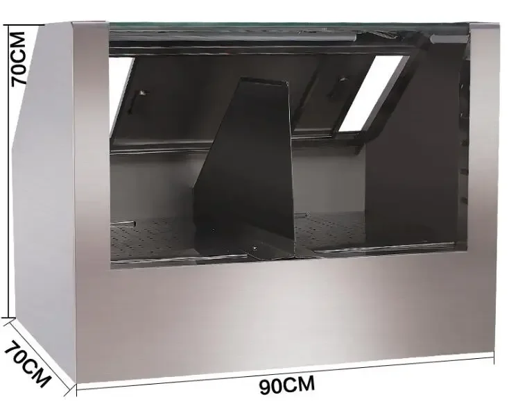 

Stainless steel slide cover popcorn warmer