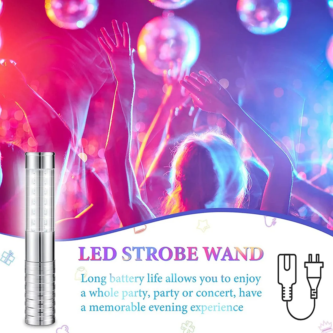 LICE-2 قطع LED ضوء إحترافي LED زجاجة خدمة ضوء قابلة لإعادة الاستخدام زجاجة شمبانيا يده ضوء للحفلات الموسيقية ، الولايات المتحدة التوصيل