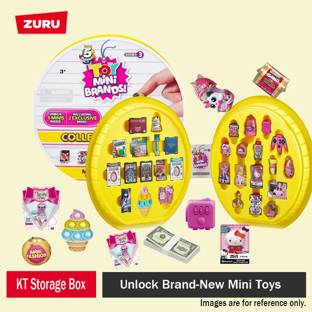 ZURU 5 Surprise Toy Mini Brand Collector's Box Serie 3 Caja de Exhibición Modelo de Supermercado de Simulación Juguete Misterioso Regalo para Niños