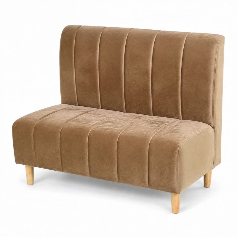 Solid wood velvet box sofa simple casual cafe table and chair set