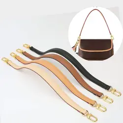 56cm Leather Bag Strap Handles Golden Buckle Replacement Bag Belt Short Shoulder Belt Bag Accessories Armpit Bag Hand Bag Belt