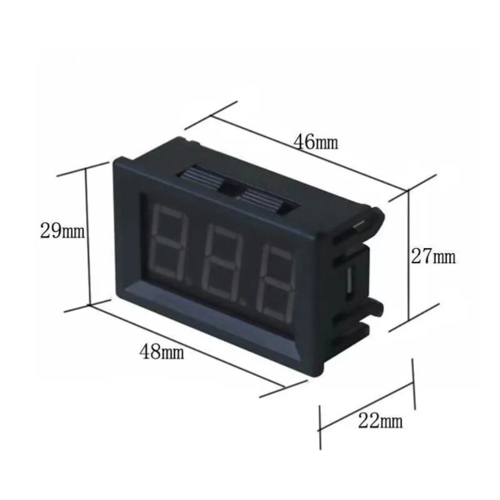 For 6V 12V Electromobile Motorcycle Car Digital Voltmeter DC 4.5V to 30V Digital Voltmeter Voltage Panel Meter Red/Blue/Green