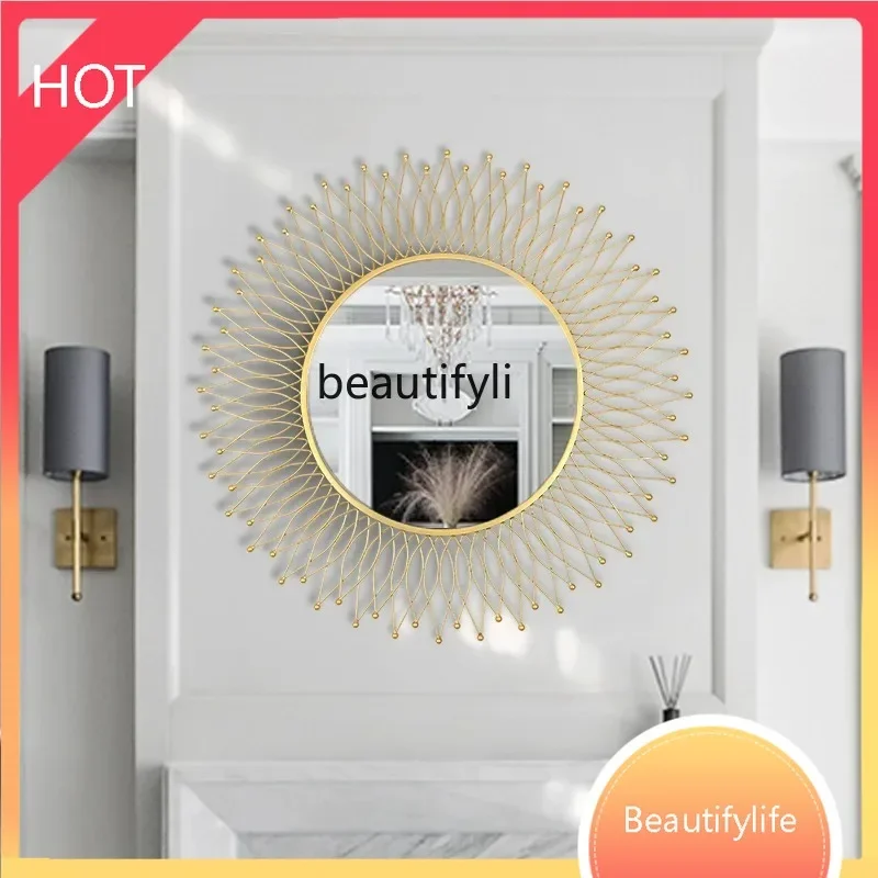 PPP  Light luxury with room small black makeup makeup mirror small cloud mirror master bedroom