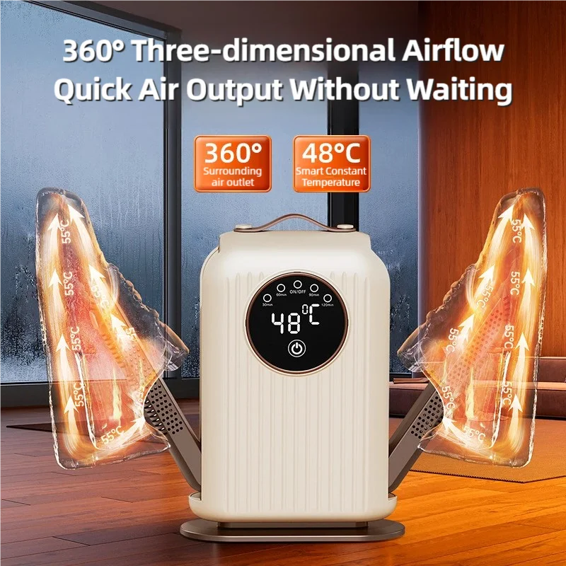 TINSOL New Electric Shoe Dryer Deodorization Sterilization Heater Smart Dehumidifier Heater Multifunctional Sock Dryer