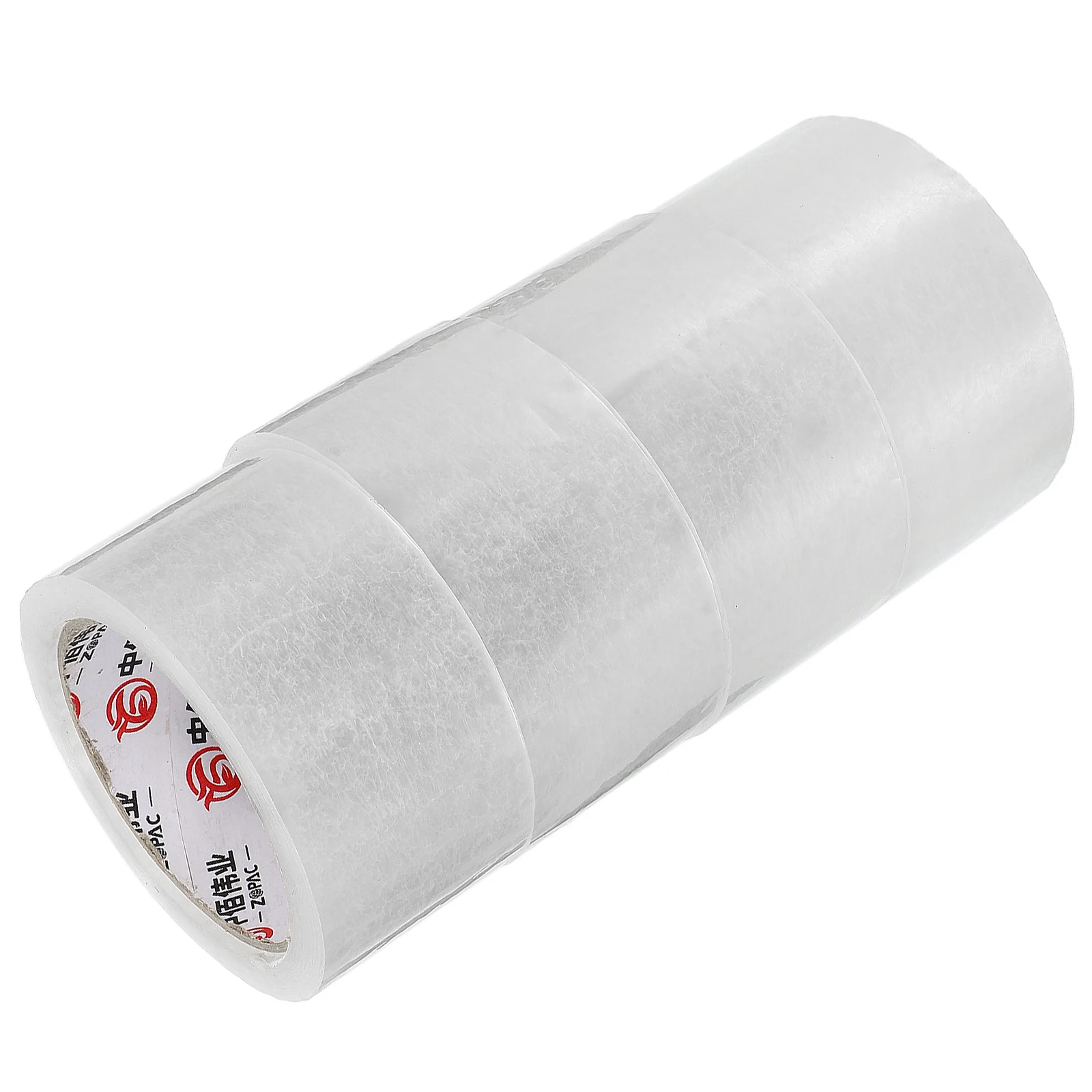

4 Rolls Sealing Tape Package Shipping Carton for Boxes Adhesive Packaging Refill Bopp Film Packing Clear