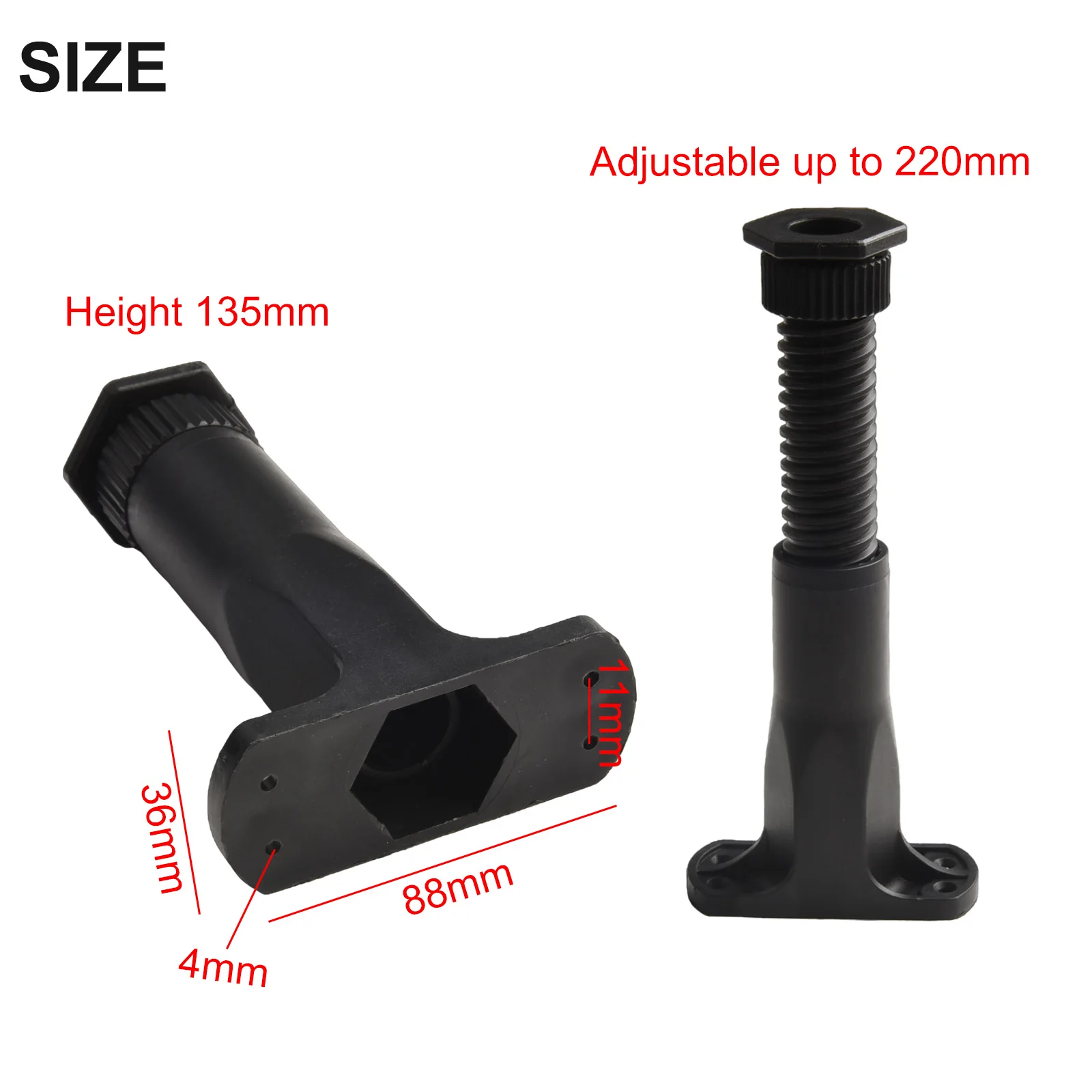 Strengthened Adjustable Plastic Telescopic Furniture Stand Home Improvement DIY Supplies Accessories For Bed Sofa Support image 5