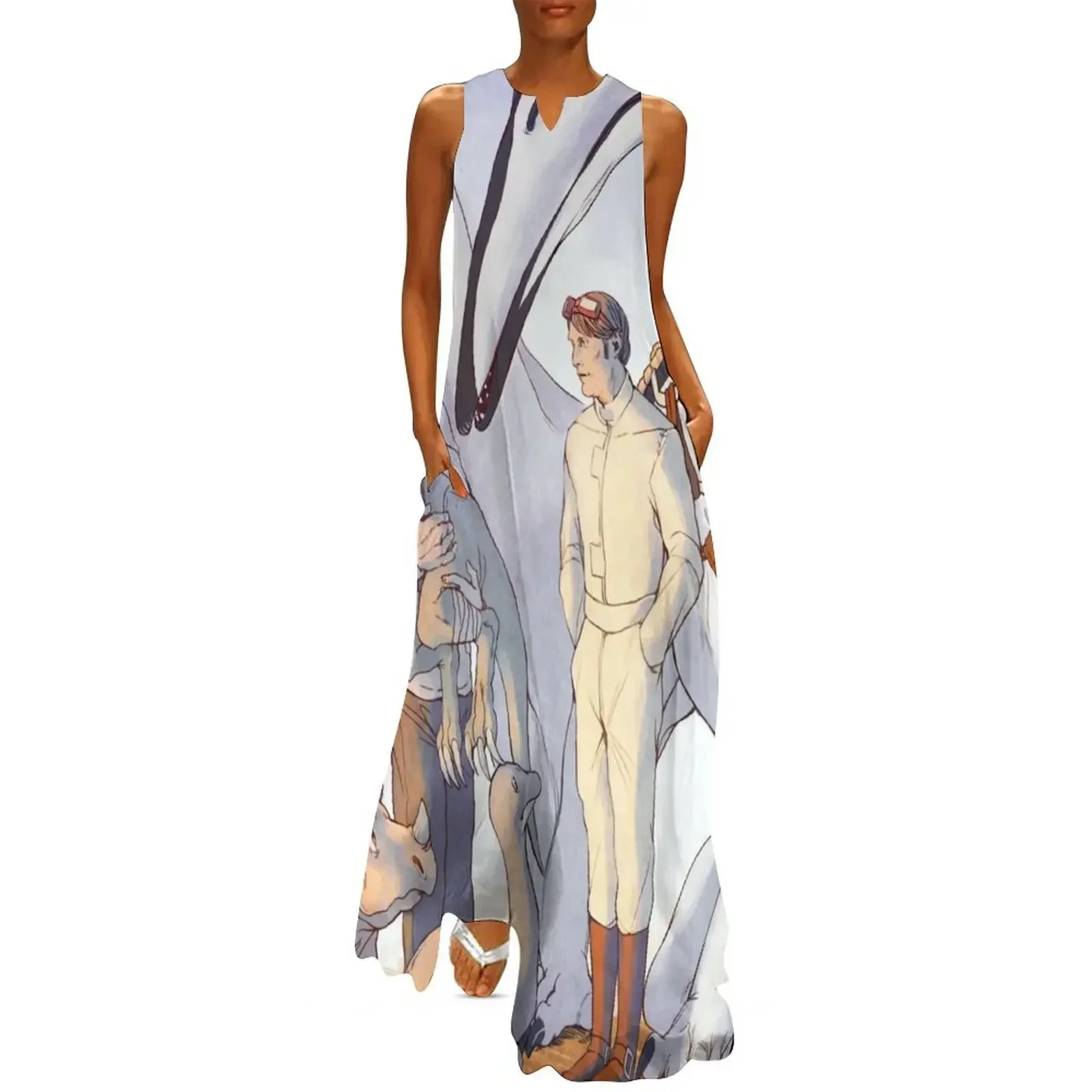 

Dinotopia X Hannibal Long Dress dress clothes for woman women's elegant loose dresses Party dresses Dress