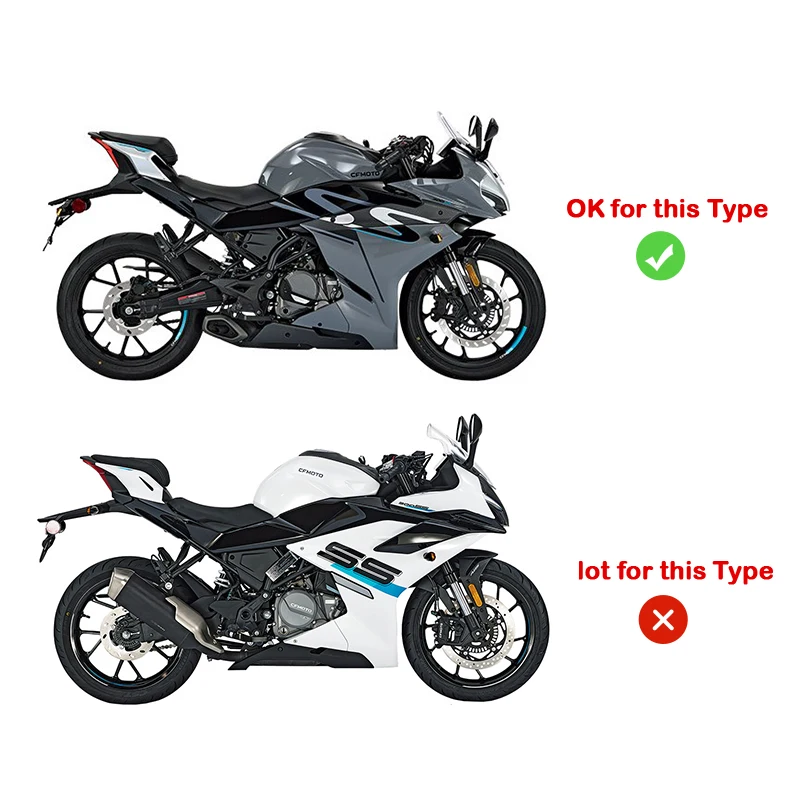 51mm Exhaust System For CF-Moto 300NK 300SR 300SS 250SR Motorcycle Muffler Tips Header Pipe Stainless Steel Front Link Pipe