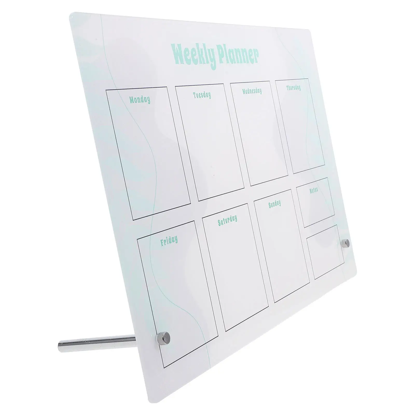 1Set Dry Erase Board Monthly Planner Magnetic Table Desk Memo Board to Do List Writable Erasable Desktop Planning Whiteboard