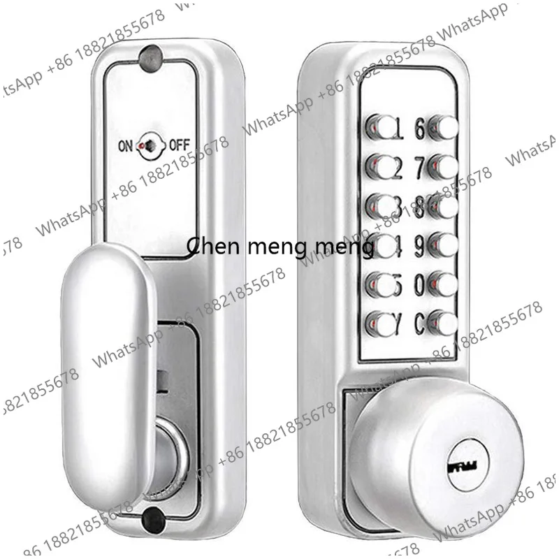 Waterproof Mechanical Lock Battery Free Digital Door Lock Passage Mode Swing Gate Lock